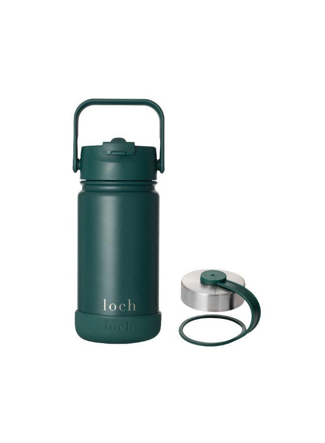 Loch 420ml (14 Oz) Monochrome Water Bottle Forest Green - Image 3