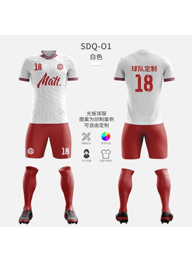 Customized Football Training Suit for Men, Youth & Kids Team Sports Jersey