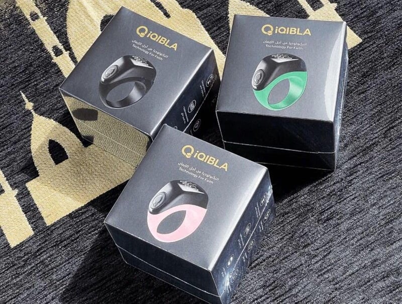 Zikr Ring Flex Advance F03 Tasbih Smart counter With 3 Compatible Sizes(18mm / 20mm / 22mm) | 2-5 Prayer Tasbih Reminder, BT Connectivity With Qibla Life App (Green) - Image 3