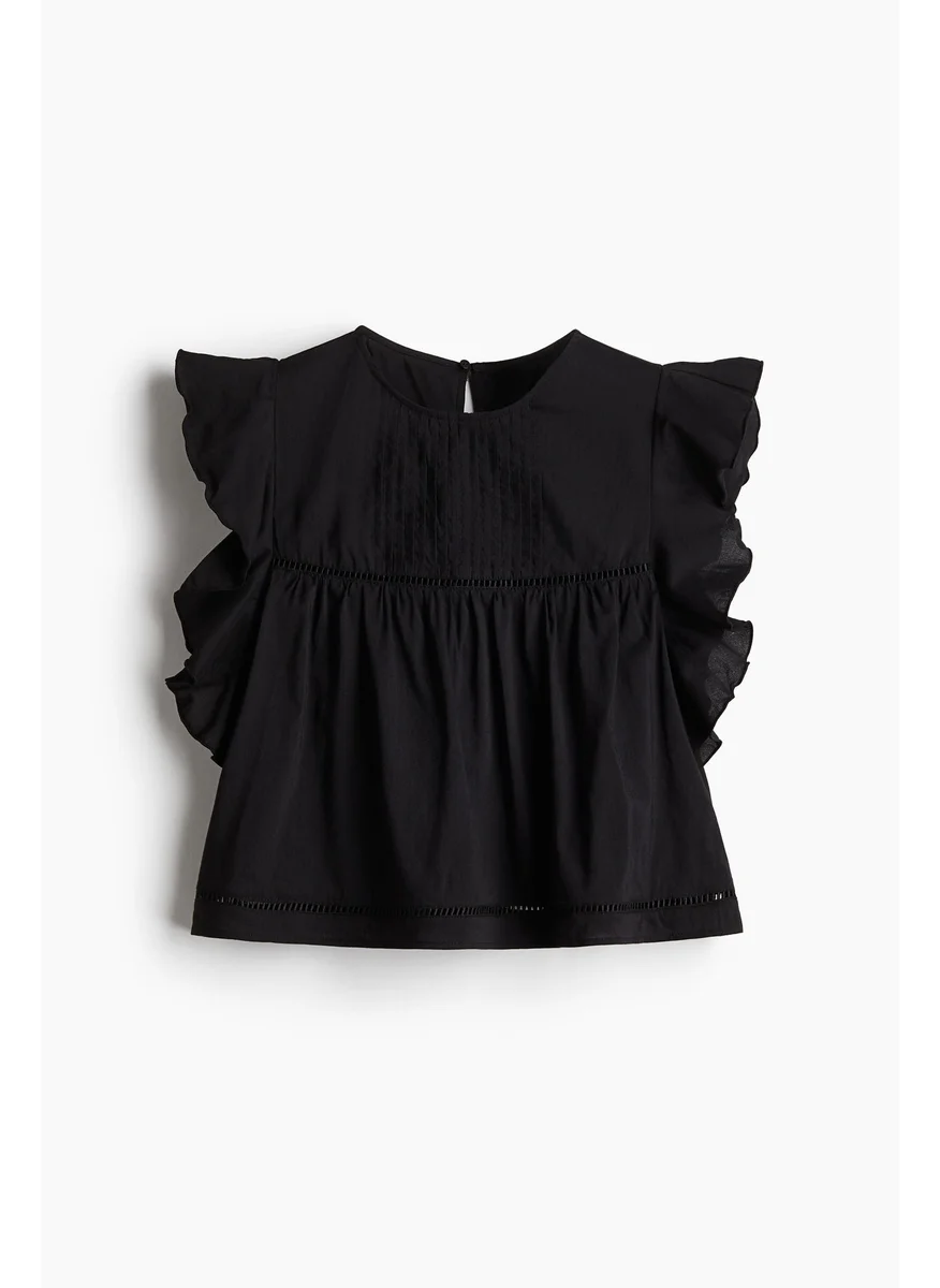 H&M Flutter-Sleeved Blouse