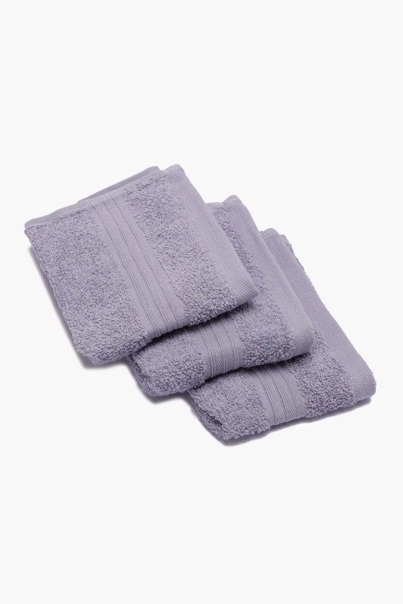 Carina Women's Pack of 3 Cotton Towel - Lavender - Image 4