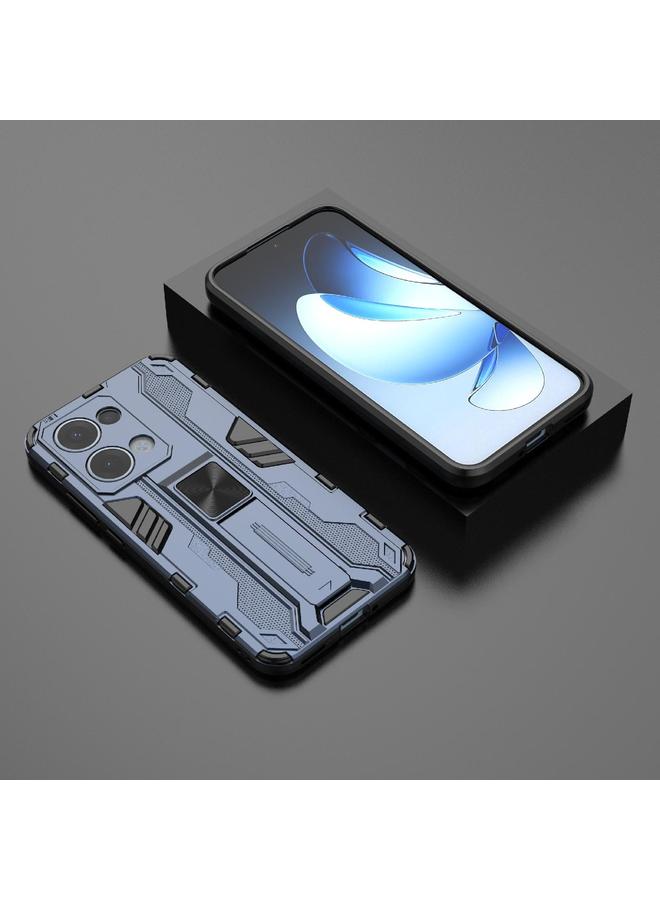 جراب لهاتف OPPO Reno13 5G Global Supersonic PC + جراب هاتف مزود بحامل TPU - Image 2