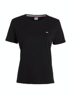 Women's Regular Fit Jersey T-Shirt, Black - pzsku/Z4F84B8BBDABAB8A4E2D1Z/45/_/1724216619/7f0acce1-6abf-4571-a4d7-6c625c01b0da