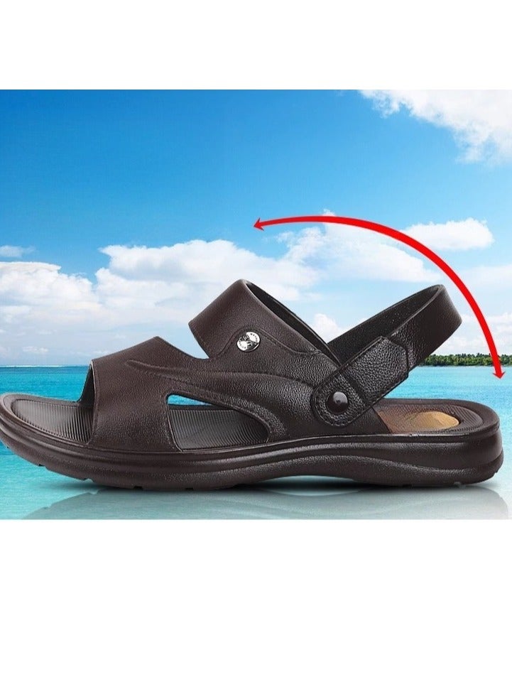 Warrior New Fashionable Leather Men's Business Slippers - Image 4