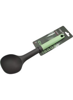 Cuisine Art Pp Handle Nylon Soup Ladle With Hanging Hole, Heat Resistant, Pesto Green  - Image 1