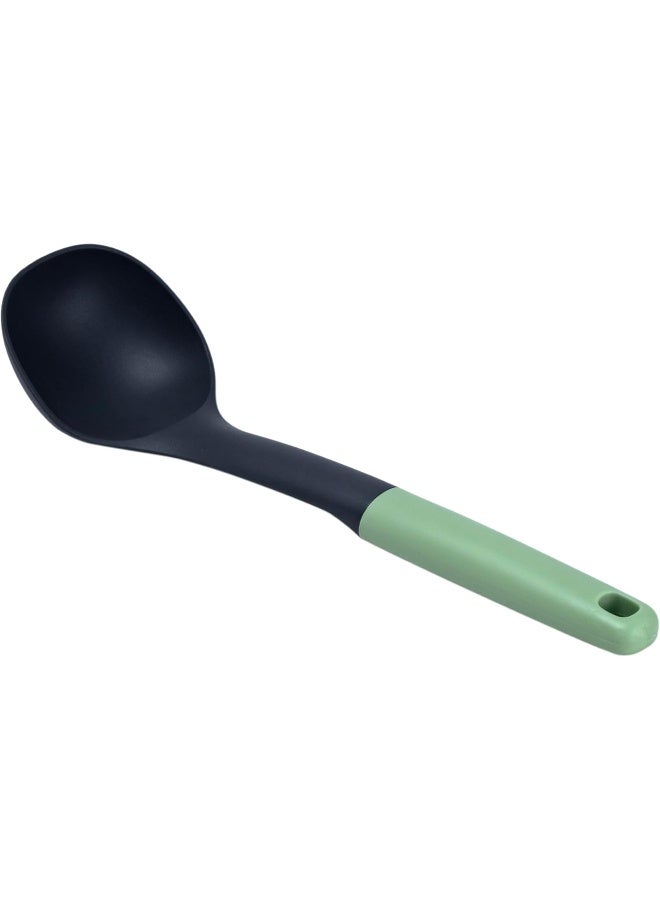 Cuisine Art Pp Handle Nylon Soup Ladle With Hanging Hole, Heat Resistant, Pesto Green  - Image 3