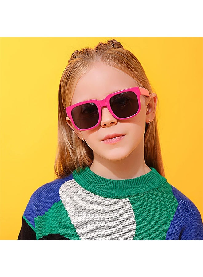 نظارات شمسية مستقطبة للأطفال، عبوة من 4 نظارات شمسية قابلة للطي للأطفال الصغار، للأعمار من 2 إلى 12 عامًا، هدايا حفلات لطيفة للأطفال الأولاد والبنات من سن 3 إلى 10 سنوات، لوازم حفلات أعياد الميلاد على الشاطئ وحمام السباحة - Image 3