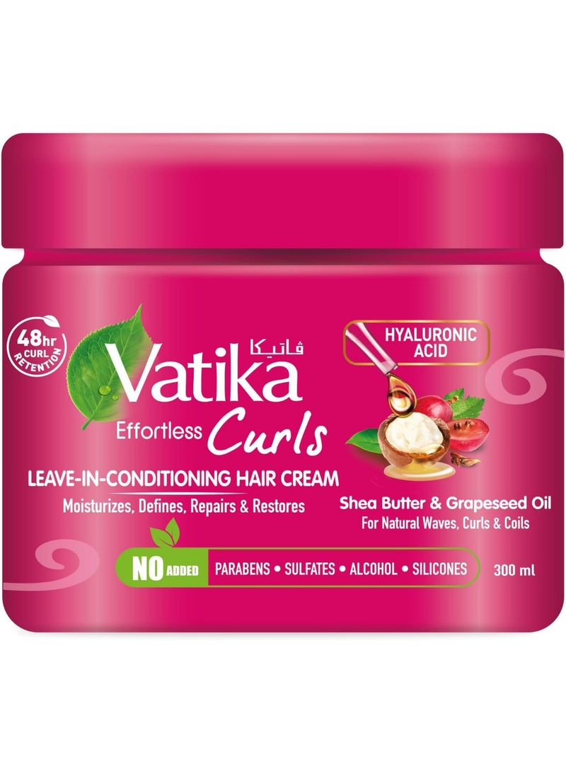 فاتيكا ناتشورالز كريم مرطب يترك على الشعر 300 مل | بزبدة الشيا وزيت بذور العنب وحمض الهيالورونيك | الاحتفاظ بالضفيرة لمدة 48 ساعة | يرطب ويحدد ويصلح ويستعيد التموجات الطبيعية والتجعيدات والملفات | لا يحتوي على بارابين أو كبريتات أو سيليكون أو كحول مضاف - Image 1