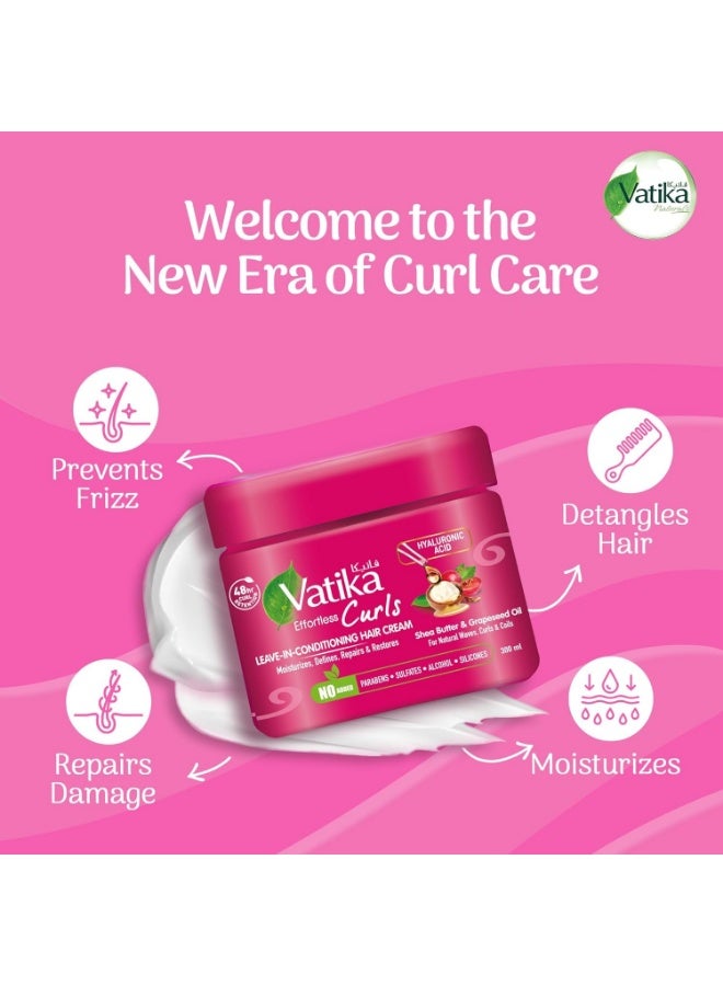 فاتيكا ناتشورالز كريم مرطب يترك على الشعر 300 مل | بزبدة الشيا وزيت بذور العنب وحمض الهيالورونيك | الاحتفاظ بالضفيرة لمدة 48 ساعة | يرطب ويحدد ويصلح ويستعيد التموجات الطبيعية والتجعيدات والملفات | لا يحتوي على بارابين أو كبريتات أو سيليكون أو كحول مضاف - Image 2