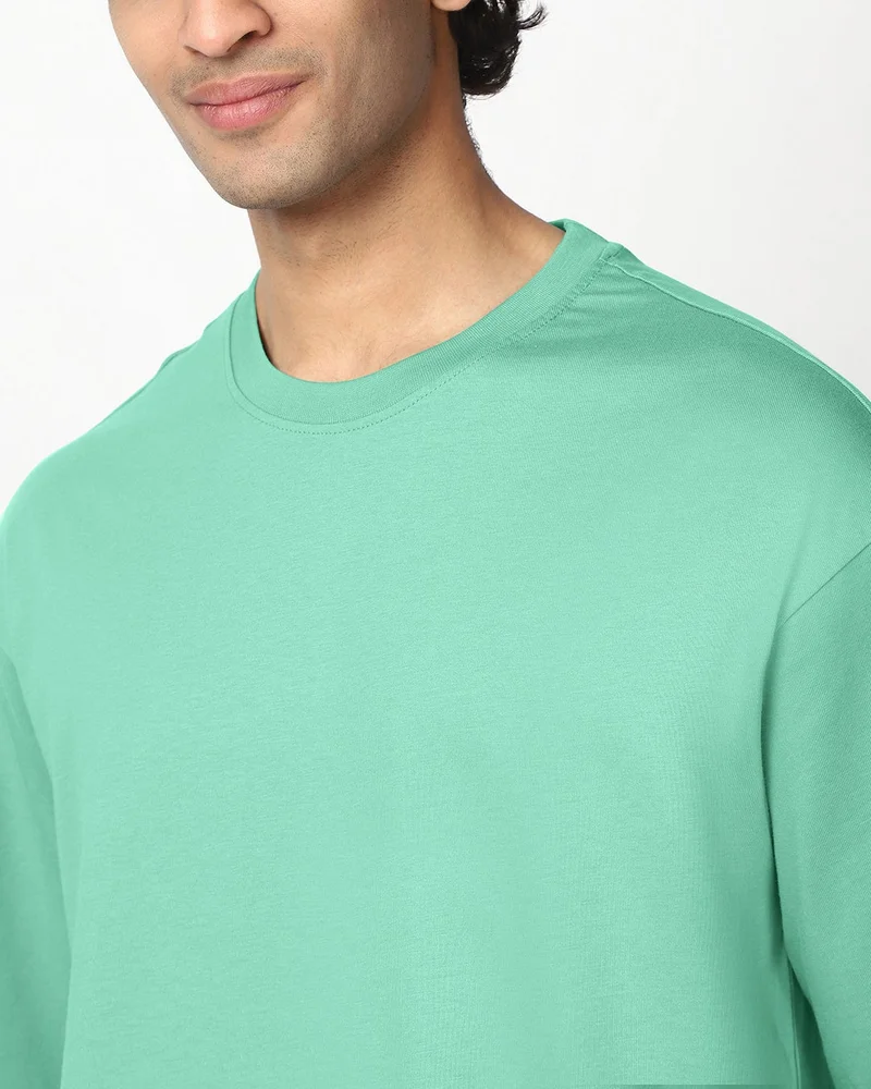 bewakoof  Men's Green T-shirt  | Best Price UAE