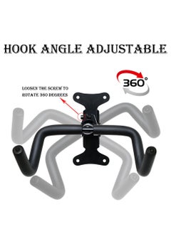 URbazaar Bike Wall Mount Rack Foldable Bicycle Rack Wall Hanger Hooks Holder, 360 Degree Adjustable Bicycle Wall Mount Hook for Garage,Indoor,Home,Road Bikes,Mountain Bikes  - Image 5