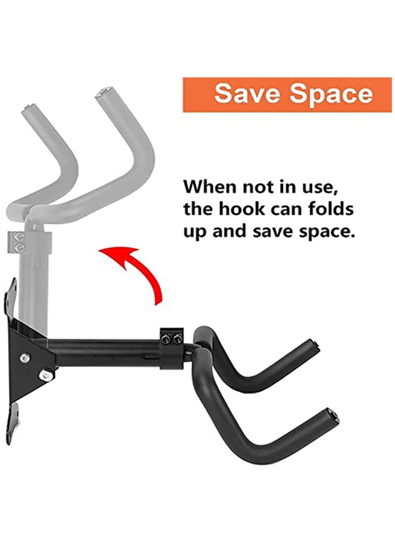 URbazaar - Bike Wall Mount Rack Foldable Bicycle Rack Wall Hanger Hooks Holder, 360 Degree Adjustable Bicycle Wall Mount Hook for Garage,Indoor,Home,Road Bikes,Mountain Bikes - Image 1