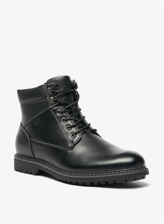 LBL by Shoexpress Men's Textured Chukka Boots with Zip Closure  - Image 1