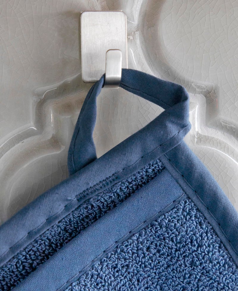 RITZ Terry Potholder & Hot Pad: Unparalleled Heat Resistant, Durable 100% Cotton – Ergonomically Designed for Optimal Grip – Easy-Care Machine Washable – 4-Pack, Dew/Federal - Image 3