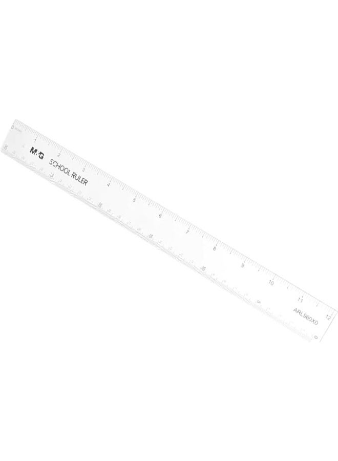 M&G Plastic Ruler, Accurate and Lightweight Measurements, 30 cm - Image 1