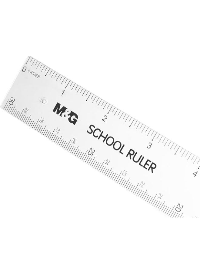 M&G Plastic Ruler, Accurate and Lightweight Measurements, 30 cm - Image 2