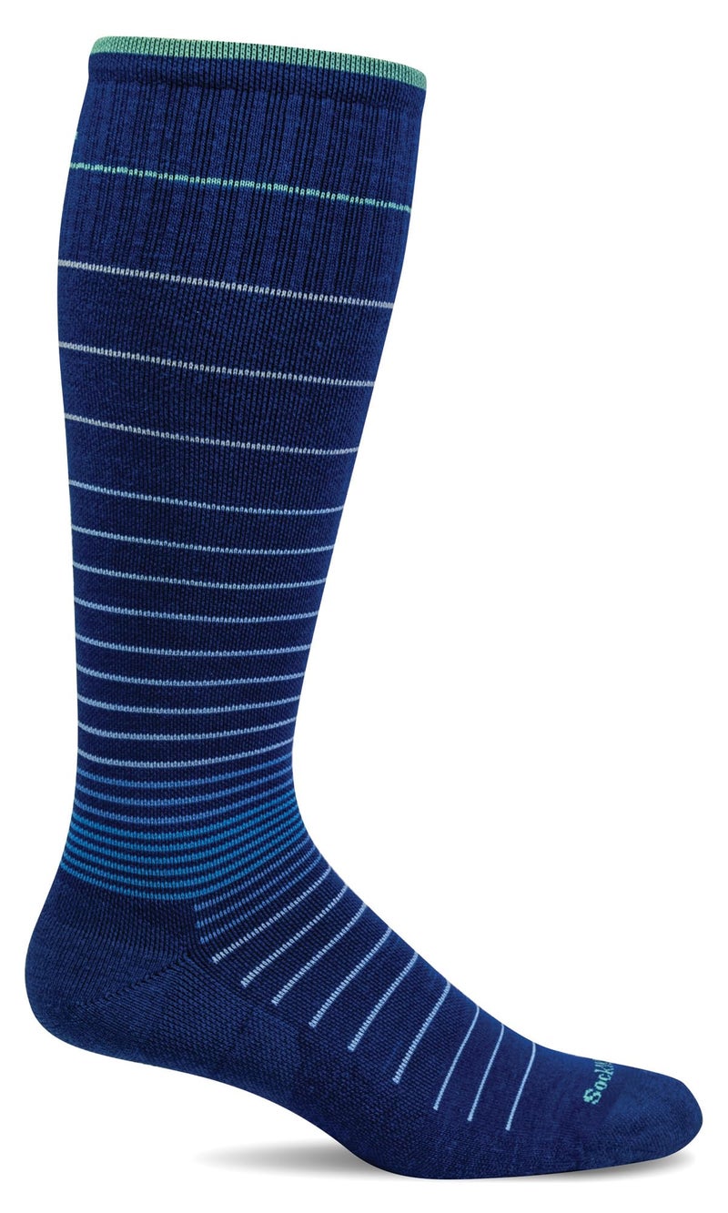 Sockwell Womens Circulator Moderate Graduated Compression Sock Ink SM
