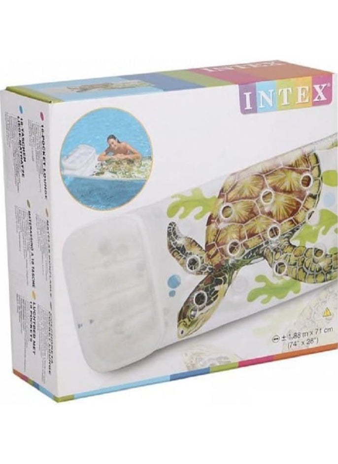 INTEX Inflatable Swim Mattress With Headrest  - Image 2