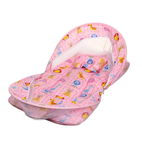 KooKyKooby Baby Mosquito and Insect Protection Net with Bedding (Pink(Large Animals)) - Image 5