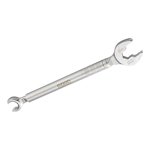 مفتاح RIDGID 27023 طراز 2002 متعدد الاستخدامات 2 في 1 لمواقف الزاوية والمواقف المستقيمة والوصلات الضاغطة