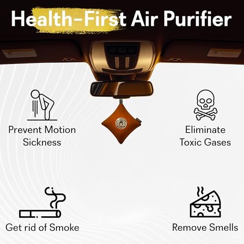 GOODAIR 3.0 Non-Electric Car Air Purifier | 24/7 Purification | Patented Technology | Clinically Proven to Prevent Motion Sickness | Tested & Certified to Absorb Toxic Gases | Romantic Coffee - Image 2