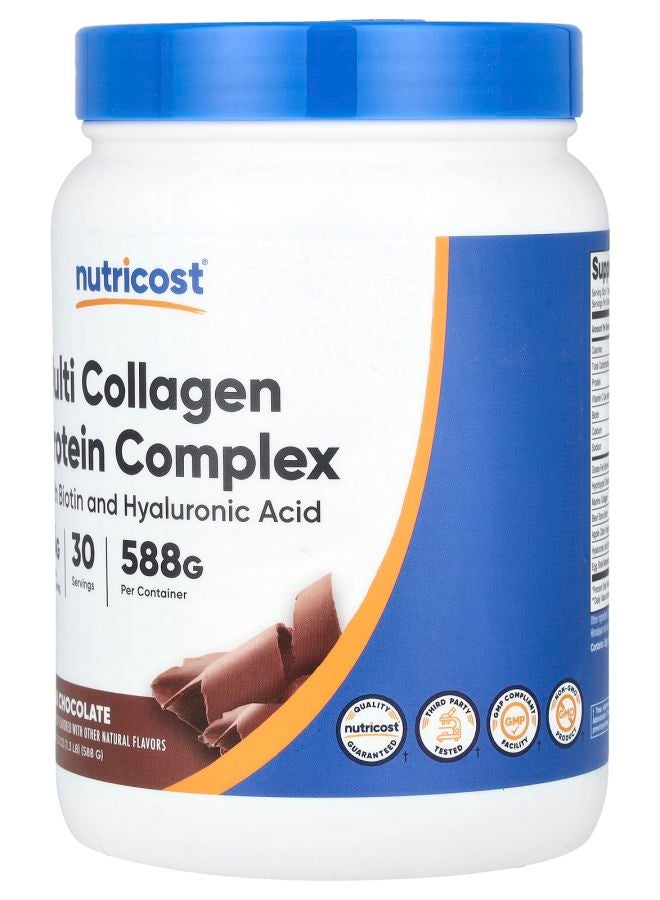 Nutricost Multi Collagen Protein Complex Milk Chocolate 1.3 lb (588 g) - Image 2