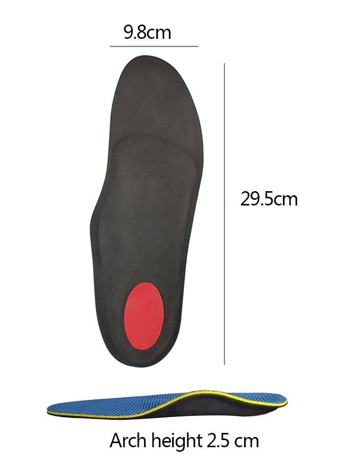 Generic Arch Support Orthotic Insoles,Soft Plantar Fasciitis Insoles, Shock Absorption Cushioning Shoes Insoles for Flat Feet Heel Spurs Foot Pain overpronation for Men Women(L 44-45)  - Image 2