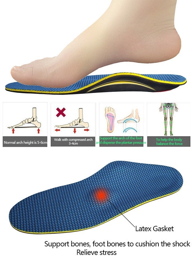 Generic Arch Support Orthotic Insoles,Soft Plantar Fasciitis Insoles, Shock Absorption Cushioning Shoes Insoles for Flat Feet Heel Spurs Foot Pain overpronation for Men Women(L 44-45)  - Image 4