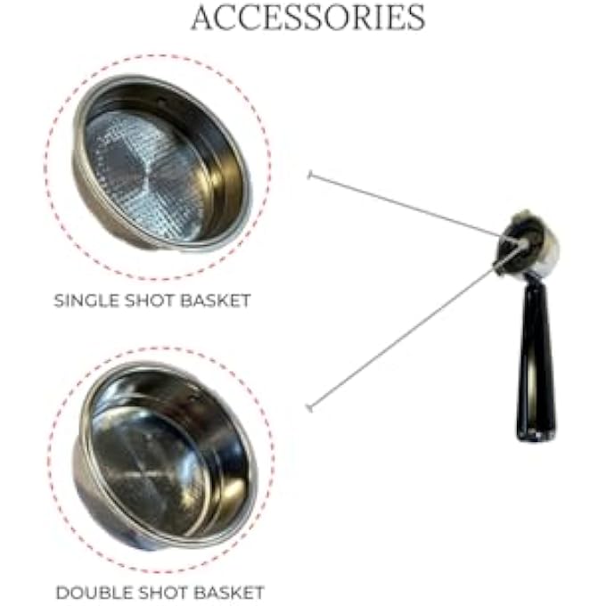 Mebashi Espresso Coffee Machine  15L 20 Bar Stainless Steel960W1140W Commercial Grade MeEcm2014 - Image 5