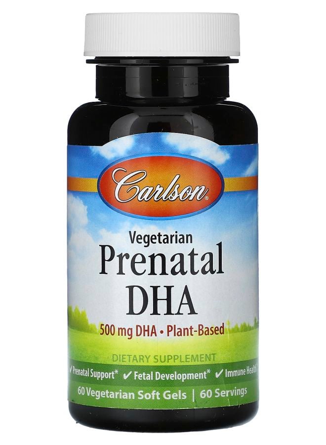 Vegetarian Prenatal DHA 500 mg 60 Vegetarian Soft Gels