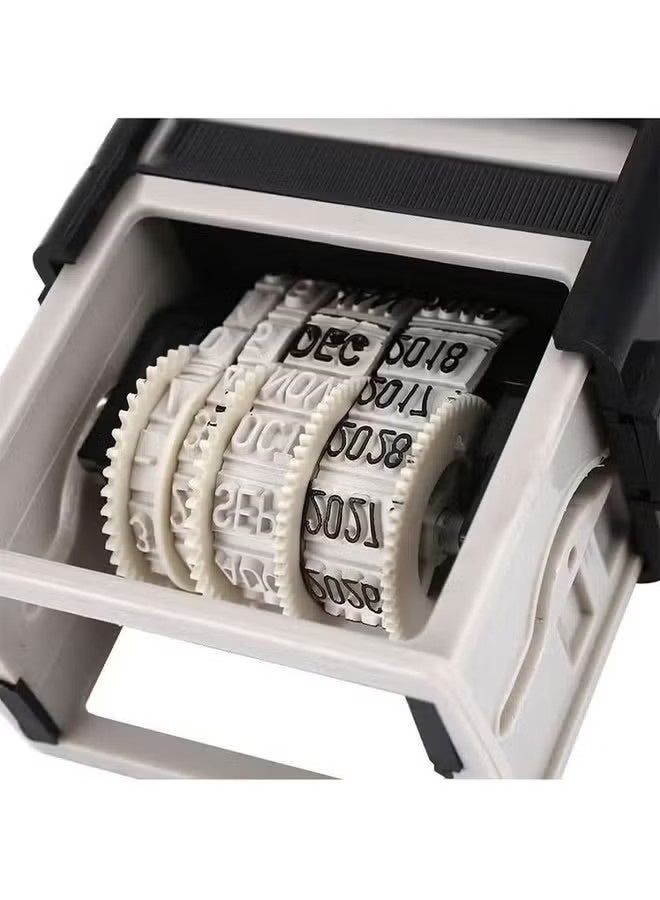 واي جيه الكلمات الصغيرة المحمولة القصاصات بعجل مستلزمات الطباعة ختم الحساب ختم مكتب DIY مستلزمات المكتب الوحل مجموعة التاريخ ختم التاريخ الطوابع (بدون حبر) - Image 4