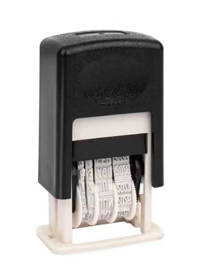 واي جيه الكلمات الصغيرة المحمولة القصاصات بعجل مستلزمات الطباعة ختم الحساب ختم مكتب DIY مستلزمات المكتب الوحل مجموعة التاريخ ختم التاريخ الطوابع (بدون حبر) - Image 1