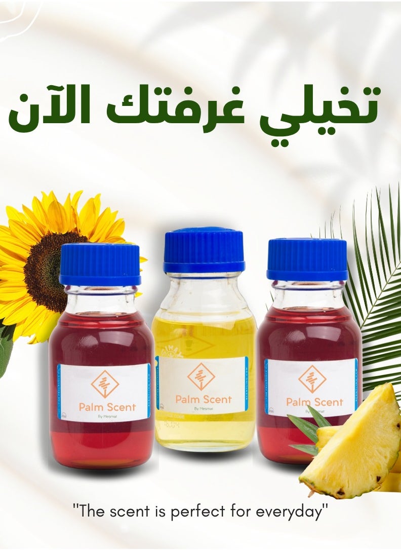 palm scent essential oils  package 3×250 ml