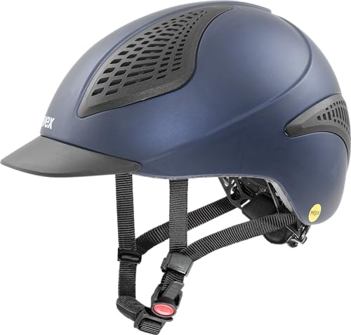 Uvex Exxential III MIPS Riding Helmet Lightweight Comfort Size Adjustment Navy mat SM - Image 1