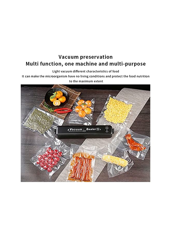 PROMASS Vacuum Sealer Machine With 10 9.8 * 6.7In Sealing Bags Food Saver One-Touch Automatic Vacuum Sealing Machine For Dry And Moist Food Fresh Preservation Eu Plug - Image 4