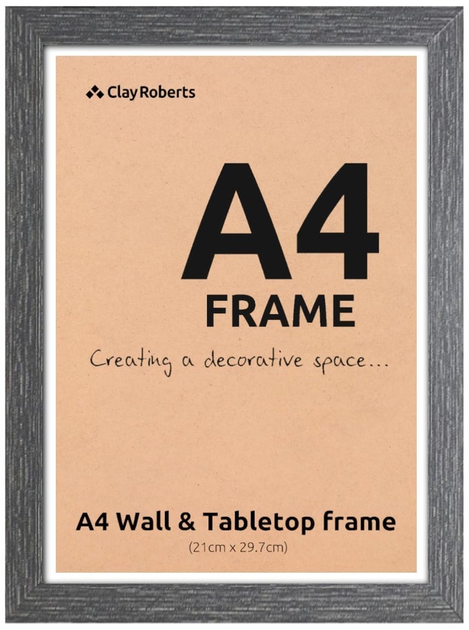 A4 PHOTO FRAME DARK GREY PICTURE FRAME CERTIFICATE ART PRINT POSTER 21CM X 297CM GREY FRAMES A4 PHOTO COLLAGE GALLERY DISPLAY