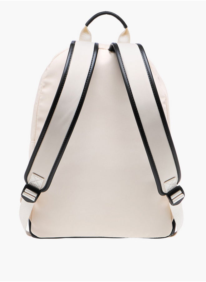Lee Cooper Women's Panelled Backpack with Zip Closure and Adjustable Strap - 29x15x40 cm  - Image 3
