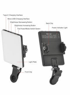 KASTWAVE LED High Power Rechargeable Clip Fill Video Light, Conference Kit 3 Modes, for Phone, iPad, Laptop  - Image 2