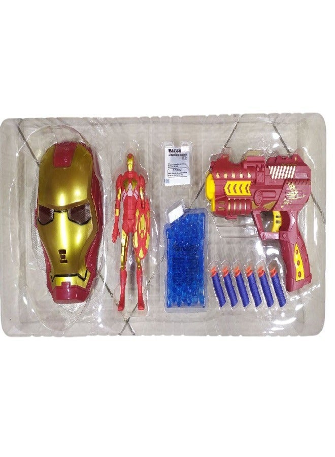 Ironman Pistol With Gel Bullets And Also Sponge Shots. It Also Has A Ironman Mask  - Image 4