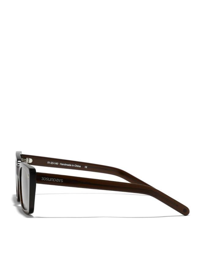 30Sundays THAT'S WOW Women Brown Sunglasses - Frame Material: Acetate - Lens Color: Brown- Frame Color: Brown - Full Rim - Image 3