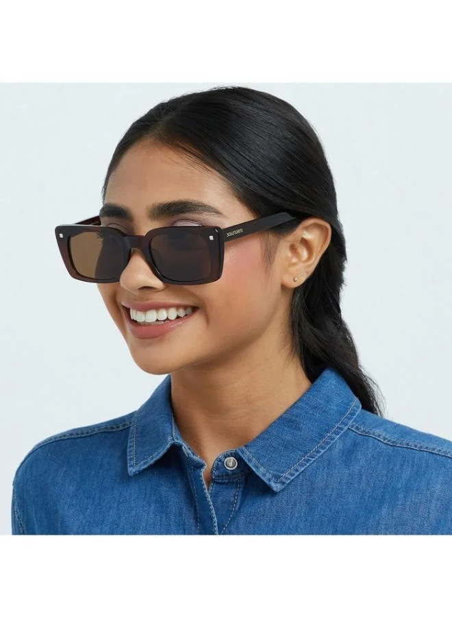 30Sundays THAT'S WOW Women Brown Sunglasses - Frame Material: Acetate - Lens Color: Brown- Frame Color: Brown - Full Rim