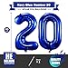 BBPOOL Navy Blue 20 Balloon Numbers40 Inch Dark Blue 20 Birthday Balloons Large Foil Mylar Balloons Number 20 for Birthday Party Anniversary Decorations - Image 4