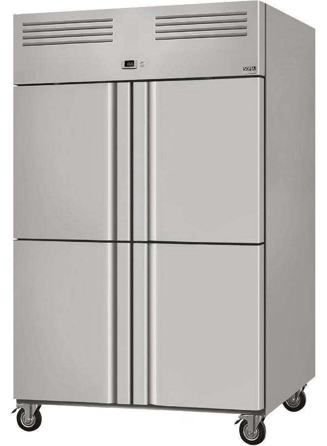 Sofia Refrigeration Coreline Upright Four Half Door Stainless Steel Freezer