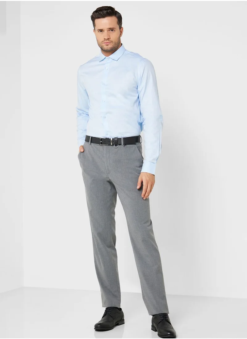 Robert Wood Dobby Full Sleeve Formal Shirt