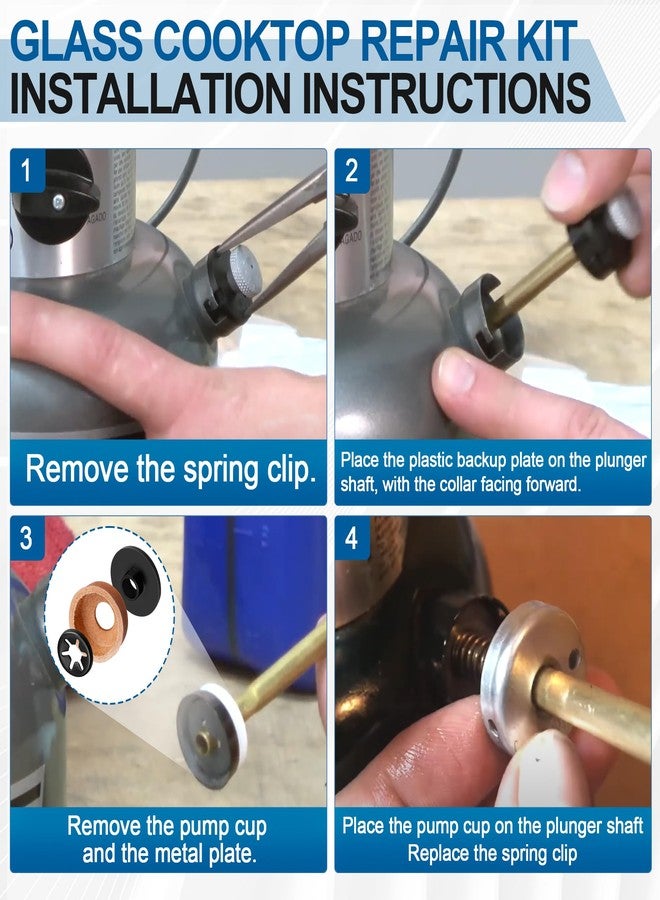LVACODV 3000005094 Compatible Replacement Pump Cup Kit for Coleman Lanterns & Stoves - Includes Leather Pump Caps, Metal Nuts, and Plastic Caps for Airtight Seal - Image 4