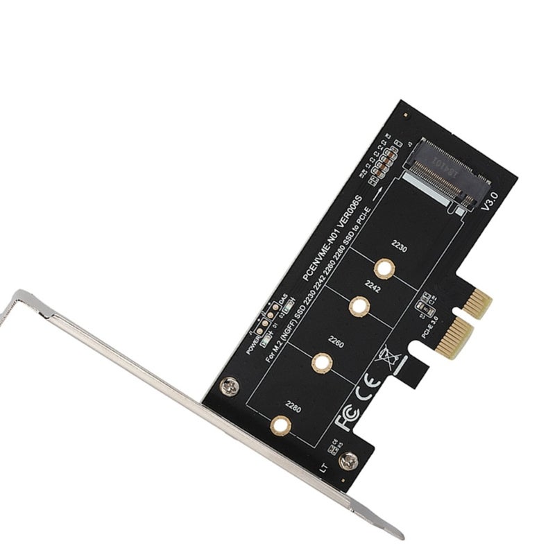 Pci-E To M.2 Expansion Card: 2230 2242 2260 2280 Size Support, Differential Line Alignment For Pci-E 3.0 1X Signal - Metal Baffle Secure Fix, M Key Nvme Connector Converter For Win10 Desktop Pc - Image 4