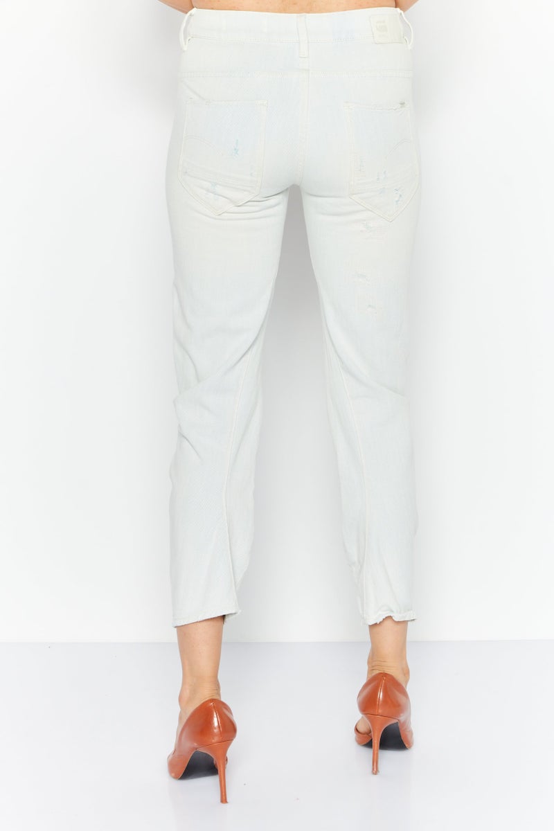 G-Star RAW Women Boyfriend Fit Mid Waist No Stretch Jeans, Acid Blue - Image 3