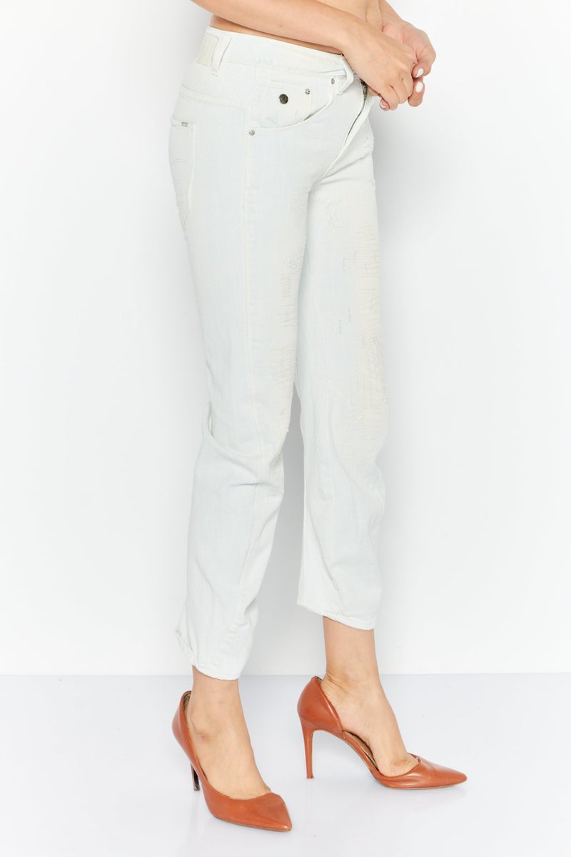 G-Star RAW Women Boyfriend Fit Mid Waist No Stretch Jeans, Acid Blue - Image 4