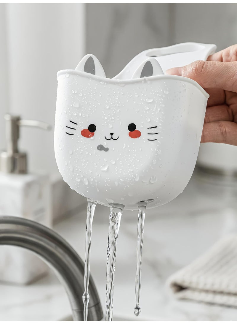 Cute Cat Sink Organizer - 2 Pack Hanging Sponge Holder for Kitchen & Bathroom - Image 2