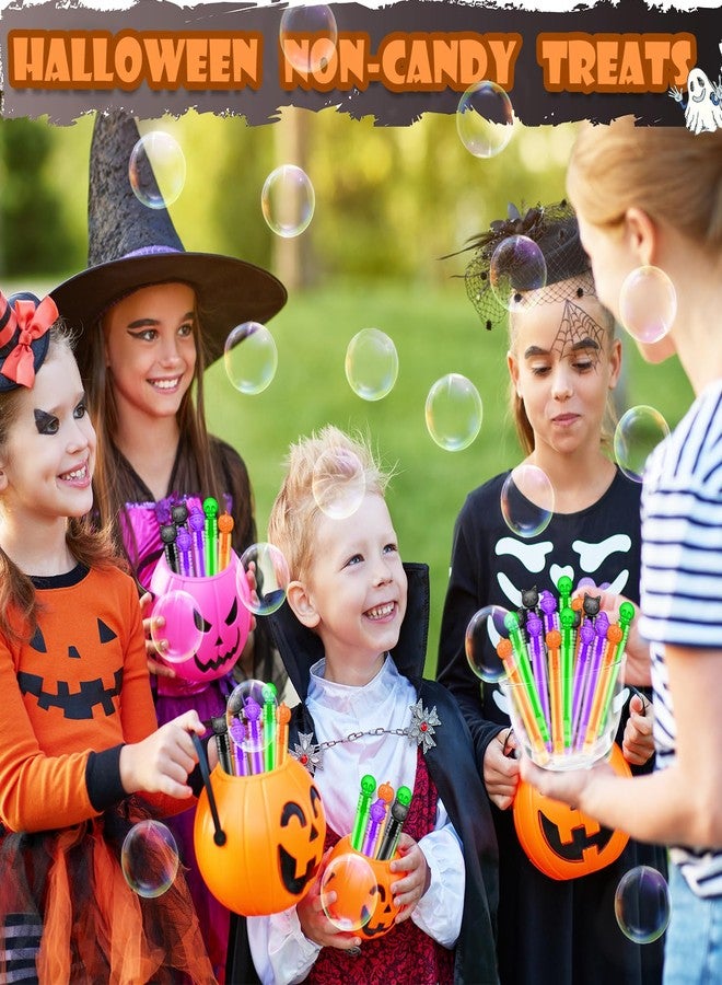 Leetous Bulk Halloween Giveaways Handouts Prizes for Kids 100 PCS, Mini Bubble Wands for Toddlers, Bulk Small Halloween Toys Gifts Party Favors Goody Bag Stuffers Fillers Items for Pinata Birthday Classroom - Image 5